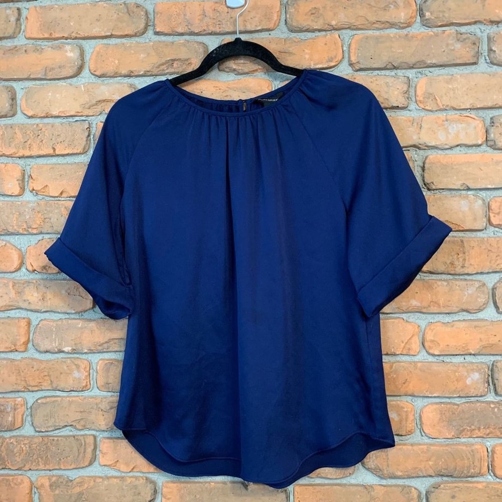Banana Republic Navy Blue Blouse